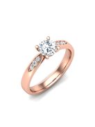 Gyűrűguru eljegyzési gyűrű 0,4ct szintetikus gyémánttal BRK606 
