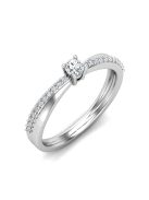 Gyűrűguru eljegyzési gyűrű 0,1ct H/SI gyémánttal BRK607 