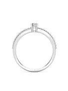 Gyűrűguru eljegyzési gyűrű 0,1ct I/SI gyémánttal BRK607 
