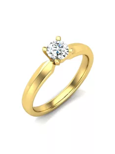   Gyűrűguru eljegyzési gyűrű 0,3ct szintetikus gyémánttal BRK608 