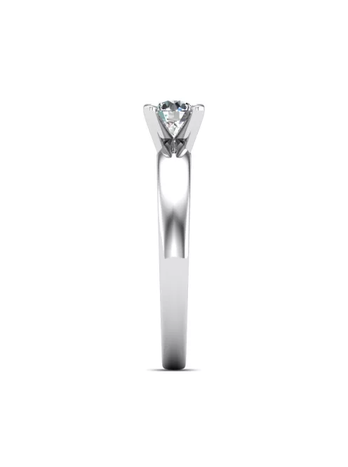 Gyűrűguru eljegyzési gyűrű 0,3ct szintetikus gyémánttal BRK608 