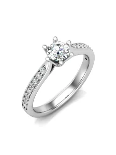   Gyűrűguru eljegyzési gyűrű 0,4ct I/SI gyémánttal BRK610 