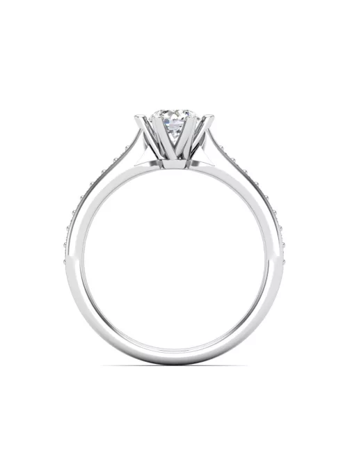 Gyűrűguru eljegyzési gyűrű 0,4ct I/SI gyémánttal BRK610 