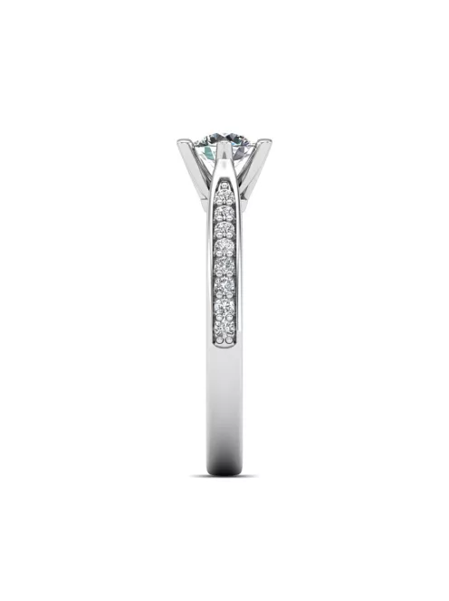 Gyűrűguru eljegyzési gyűrű 0,4ct I/SI gyémánttal BRK610 