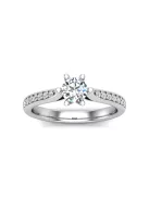 Gyűrűguru eljegyzési gyűrű 0,4ct I/SI gyémánttal BRK610 