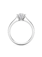 Gyűrűguru eljegyzési gyűrű 0,4ct szintetikus gyémánttal BRK610 