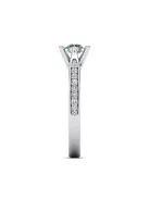 Gyűrűguru eljegyzési gyűrű 0,4ct szintetikus gyémánttal BRK610 