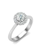 Gyűrűguru eljegyzési gyűrű 0,4ct I/SI gyémánttal BRK614 