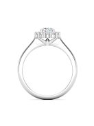 Gyűrűguru eljegyzési gyűrű 0,4ct H/SI gyémánttal BRK614 