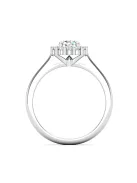Gyűrűguru eljegyzési gyűrű 0,4ct I/SI gyémánttal BRK614 