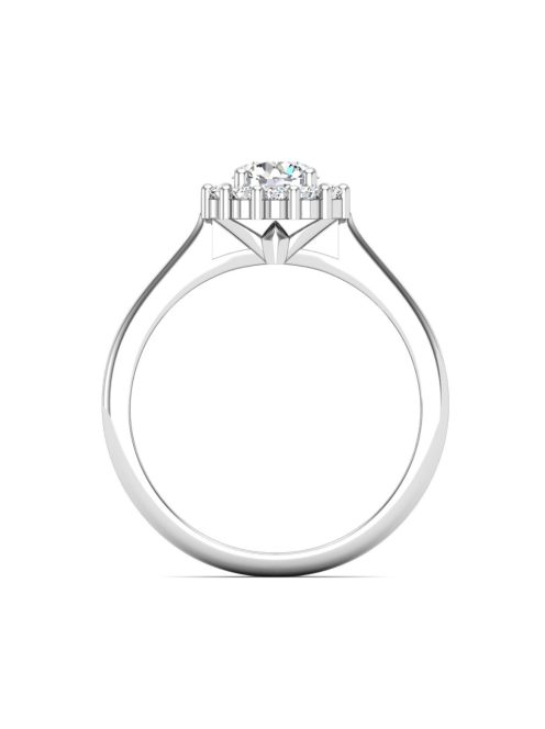 Gyűrűguru eljegyzési gyűrű 0,4ct H/SI gyémánttal BRK614 