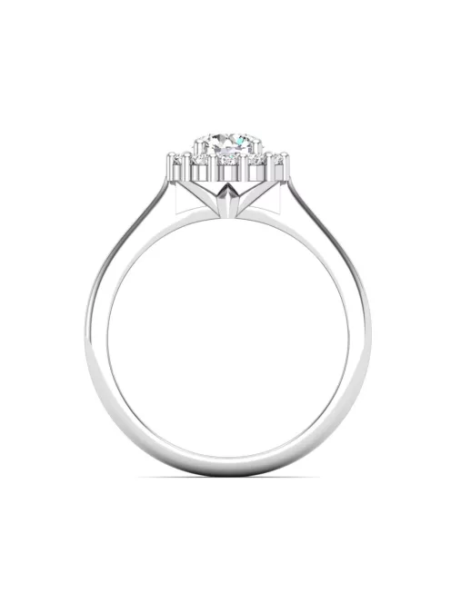 Gyűrűguru eljegyzési gyűrű 0,4ct I/SI gyémánttal BRK614 