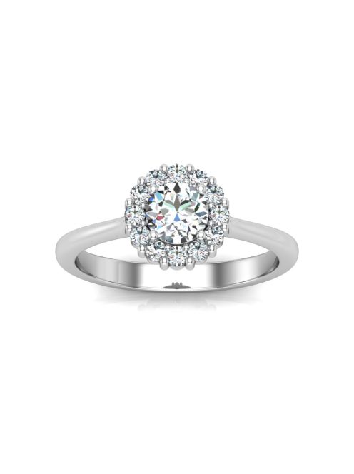 Gyűrűguru eljegyzési gyűrű 0,4ct H/SI gyémánttal BRK614 