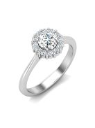 Gyűrűguru eljegyzési gyűrű 0,4ct szintetikus gyémánttal BRK614 