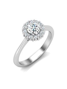   Gyűrűguru eljegyzési gyűrű 0,4ct szintetikus gyémánttal BRK614 