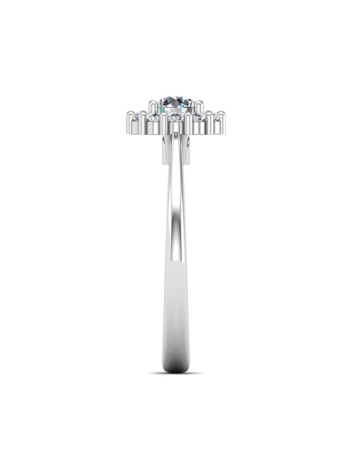 Gyűrűguru eljegyzési gyűrű 0,4ct szintetikus gyémánttal BRK614 