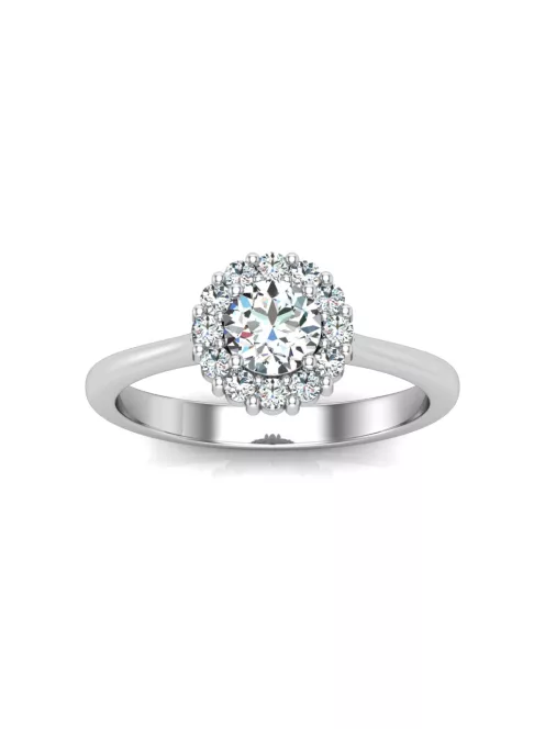Gyűrűguru eljegyzési gyűrű 0,4ct szintetikus gyémánttal BRK614 