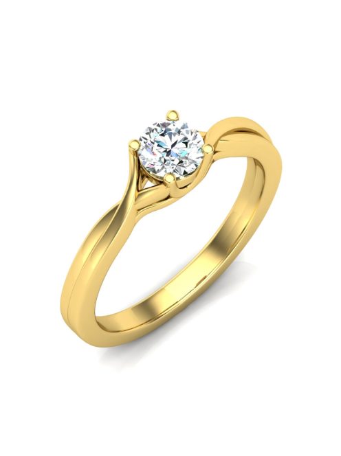 Gyűrűguru eljegyzési gyűrű 0,25ct szintetikus gyémánttal BRK615 