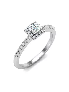   Gyűrűguru eljegyzési gyűrű 0,25ct I/SI gyémánttal BRK616 