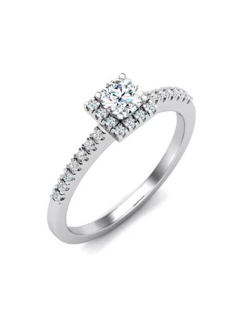 Gyűrűguru eljegyzési gyűrű 0,25ct I/SI gyémánttal BRK616 