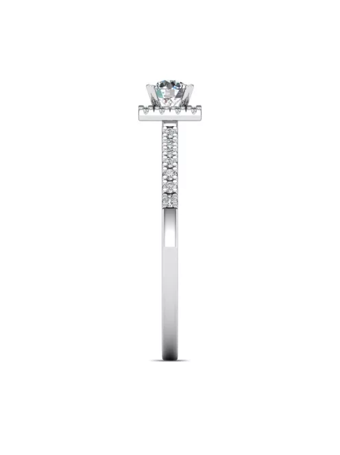 Gyűrűguru eljegyzési gyűrű 0,25ct I/SI gyémánttal BRK616 