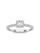 Gyűrűguru eljegyzési gyűrű 0,25ct I/SI gyémánttal BRK616 
