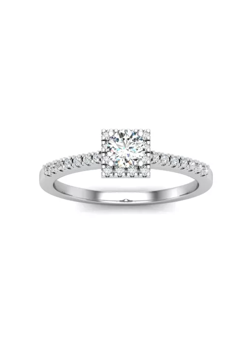 Gyűrűguru eljegyzési gyűrű 0,25ct I/SI gyémánttal BRK616 