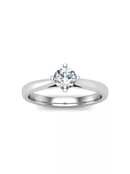 Gyűrűguru eljegyzési gyűrű 0,4ct I/SI gyémánttal BRK620 