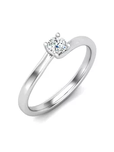   Gyűrűguru eljegyzési gyűrű 0,17ct szintetikus gyémánttal BRK621 