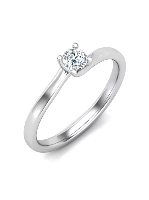 Gyűrűguru eljegyzési gyűrű 0,17ct szintetikus gyémánttal BRK621 