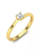 Gyűrűguru eljegyzési gyűrű 0,17ct szintetikus gyémánttal BRK621 