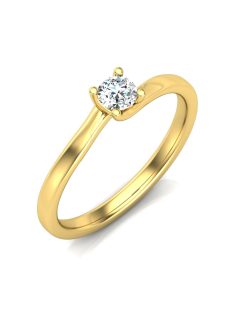   Gyűrűguru eljegyzési gyűrű 0,17ct szintetikus gyémánttal BRK621 