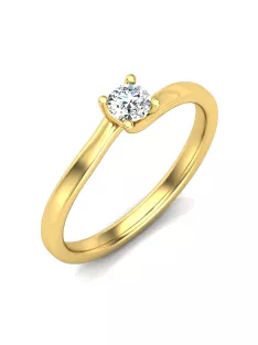   Gyűrűguru eljegyzési gyűrű 0,17ct szintetikus gyémánttal BRK621 