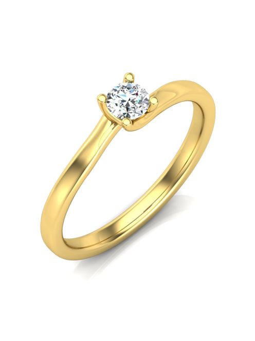 Gyűrűguru eljegyzési gyűrű 0,17ct szintetikus gyémánttal BRK621 