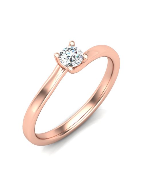 Gyűrűguru eljegyzési gyűrű 0,17ct szintetikus gyémánttal BRK621 