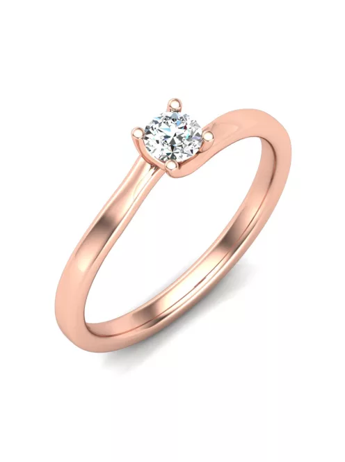 Gyűrűguru eljegyzési gyűrű 0,17ct szintetikus gyémánttal BRK621 