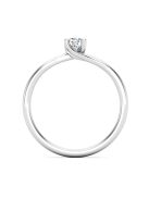 Gyűrűguru eljegyzési gyűrű 0,17ct szintetikus gyémánttal BRK621 