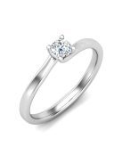 Gyűrűguru eljegyzési gyűrű 0,17ct H/SI gyémánttal BRK621 