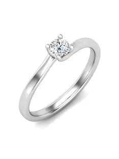   Gyűrűguru eljegyzési gyűrű 0,17ct I/SI gyémánttal BRK621 