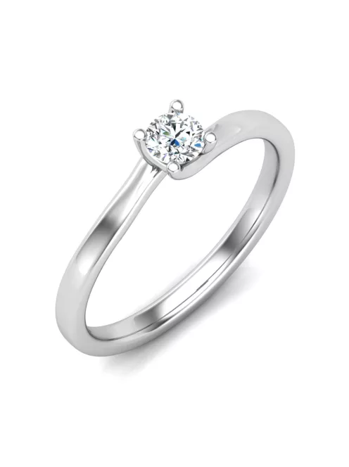 Gyűrűguru eljegyzési gyűrű 0,17ct I/SI gyémánttal BRK621 