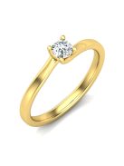 Gyűrűguru eljegyzési gyűrű 0,17ct H/SI gyémánttal BRK621 