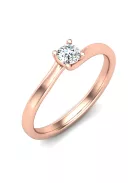 Gyűrűguru eljegyzési gyűrű 0,17ct I/SI gyémánttal BRK621 
