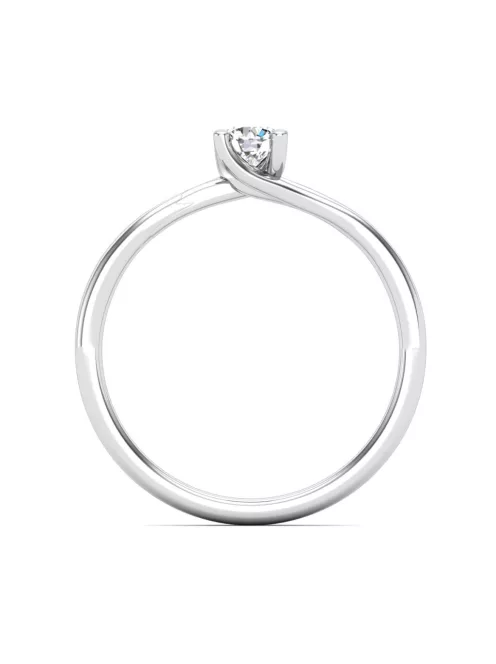 Gyűrűguru eljegyzési gyűrű 0,17ct I/SI gyémánttal BRK621 