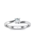 Gyűrűguru eljegyzési gyűrű 0,17ct I/SI gyémánttal BRK621 