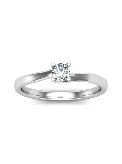 Gyűrűguru eljegyzési gyűrű 0,17ct I/SI gyémánttal BRK621 