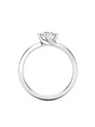Gyűrűguru eljegyzési gyűrű 0,3ct I/SI gyémánttal BRK624 
