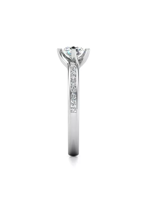 Gyűrűguru eljegyzési gyűrű 0,3ct I/SI gyémánttal BRK624 