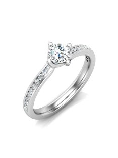   Gyűrűguru eljegyzési gyűrű 0,3ct szintetikus gyémánttal BRK624 