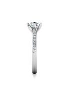 Gyűrűguru eljegyzési gyűrű 0,3ct szintetikus gyémánttal BRK624 