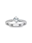 Gyűrűguru eljegyzési gyűrű 0,3ct szintetikus gyémánttal BRK624 